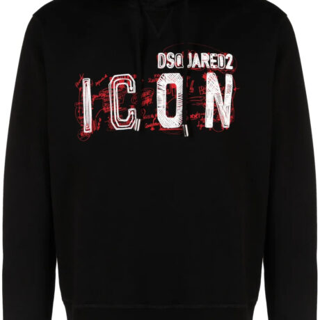 Dsquared2 Scribbles Black Hoodie