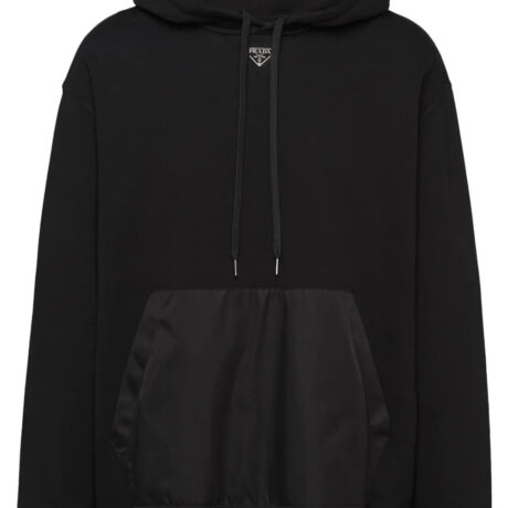 Prada Mini Logo Black Hoodie
