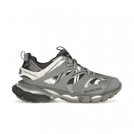 Balenciaga Grey & White Track Sneakers