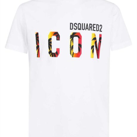 Dsquared2 White Tropical T-Shirt