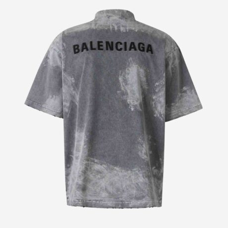 Balenciaga Grey Printed T-Shirt