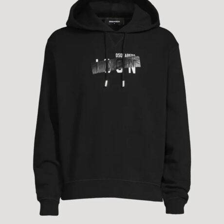 Dsquared2 Black Tape Hoodie