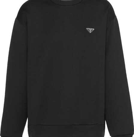 Prada Mini Logo Sweatshirt Black
